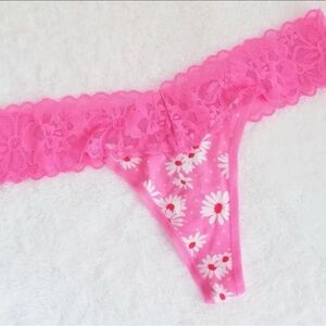 Victoria's Secret Floral Lace Thong Panties